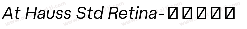 At Hauss Std Retina字体转换
